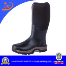 Bottes hautes en caoutchouc noir de genou